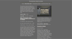 Desktop Screenshot of americanartists.org