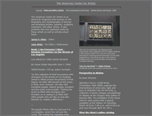 Tablet Screenshot of americanartists.org